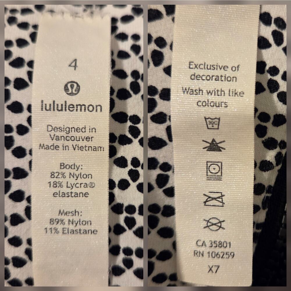 Lululemon Define Jacket Monochromic White / Black size 4 Stretchy Fitted Zip-up - Picture 3 of 11